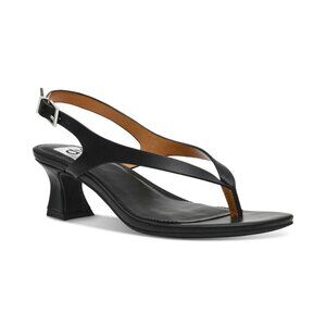 Dv Dolce Vita Women's Birdie Ankle-Strap Thong Heeled Dress Sandals - Black